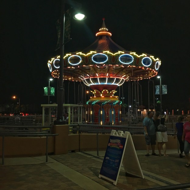 Galveston Pleasure Pier the night before our cruise