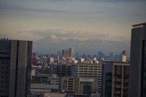 Mt. Fuji? As seen from Capitol Hotel Tokyu