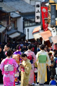 Crowds in Kyoto